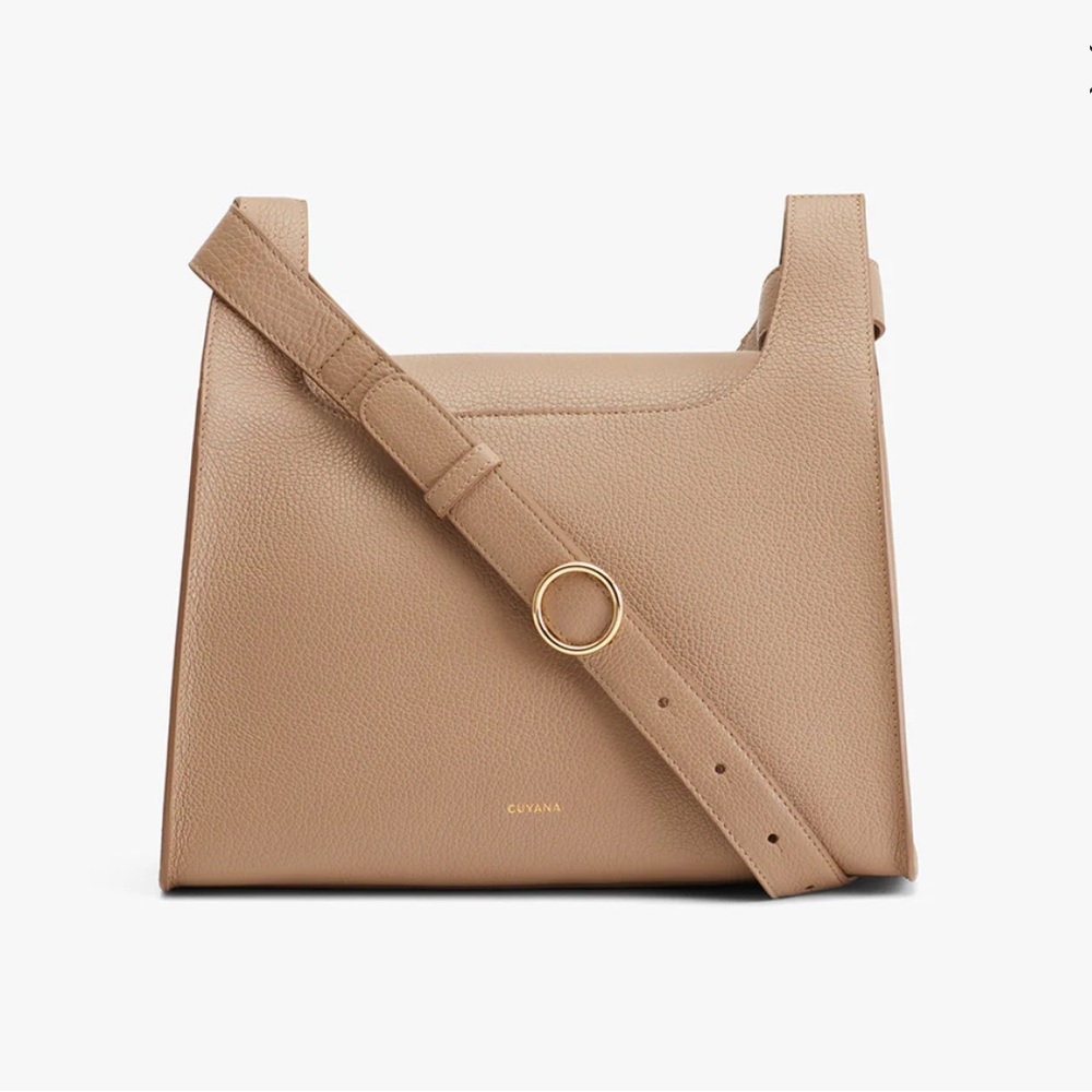 Cuyana Tan Crossbody Bag
